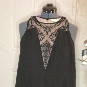 Black and Tan Jessica Simpson Maternity Dress